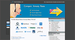 Desktop Screenshot of freeannuityrates.com